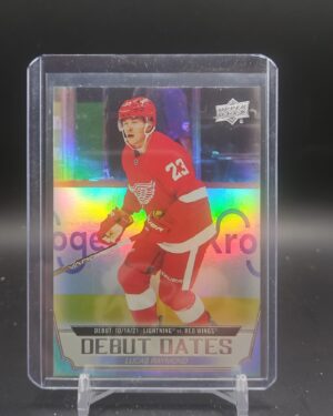 2022-23 Upper Deck Debut Dates Lucas Raymond Detroit Red Wings #DD-8