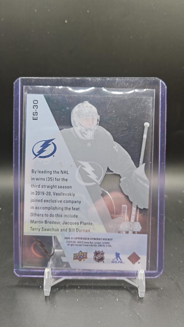 2020-21 Synergy Exceptional Stars #ES-30 Andrei Vasilevskiy /449 - Image 2