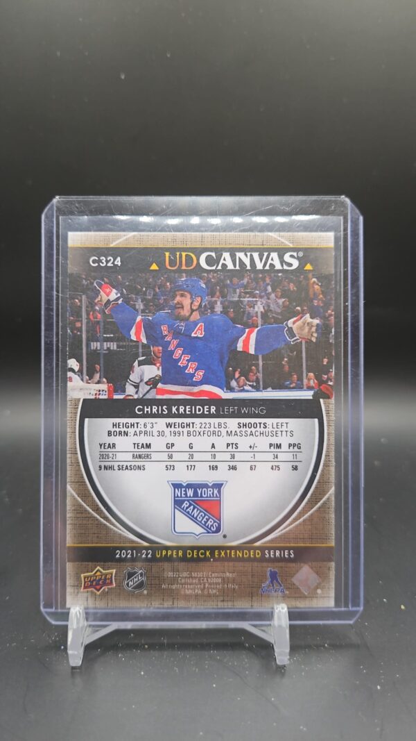 2021-22 Chris Kreider Upper Deck Extended Series UD Canvas #C324 - Image 2