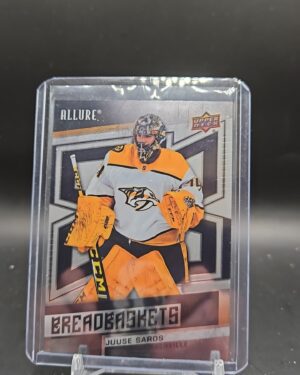 Juuse Saros 2021-22 Upper Deck Allure Breadbaskets #BB-14 NHL Card Nashville