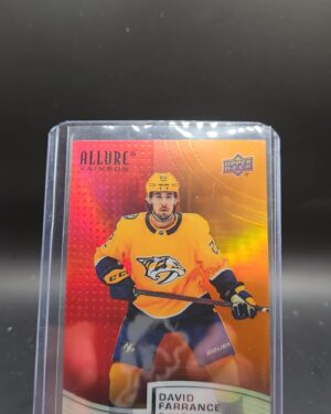 2021-22 Upper Deck Allure Rainbow Red/Orange David Farrance #R-33 Rookie