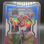 2020 Panini Prizm Red White & Blue Holo #353 Collin Johnson Jaguars Texas RC