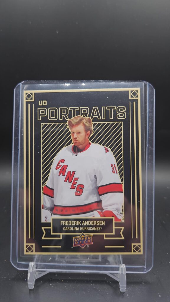 2022-23 UD Portraits Frederik Andersen #P-1 NHL card