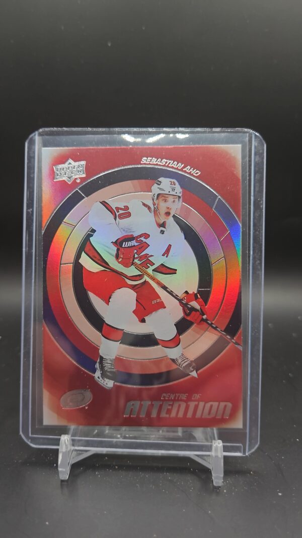 2022-23 Upper Deck Centre of Attention #CA-16 Sebastian Aho - Carolina Hurricane