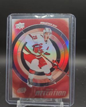 2022-23 Upper Deck Centre of Attention #CA-16 Sebastian Aho - Carolina Hurricane