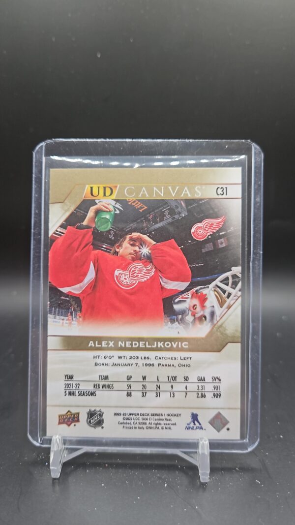 2022-23 Upper Deck Series 1 UD Canvas Alex Nedeljkovic #C31 - Image 2