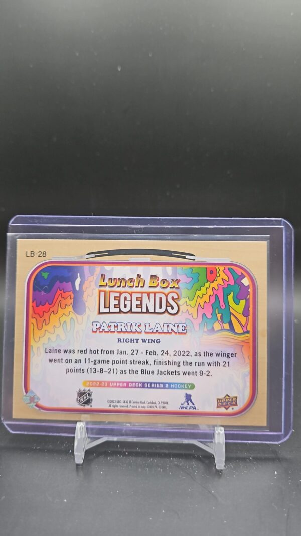 Patrik Laine Columbus Blue Jackets 2022-23 Upper Deck Lunch Box Legends #LB-28 - Image 2