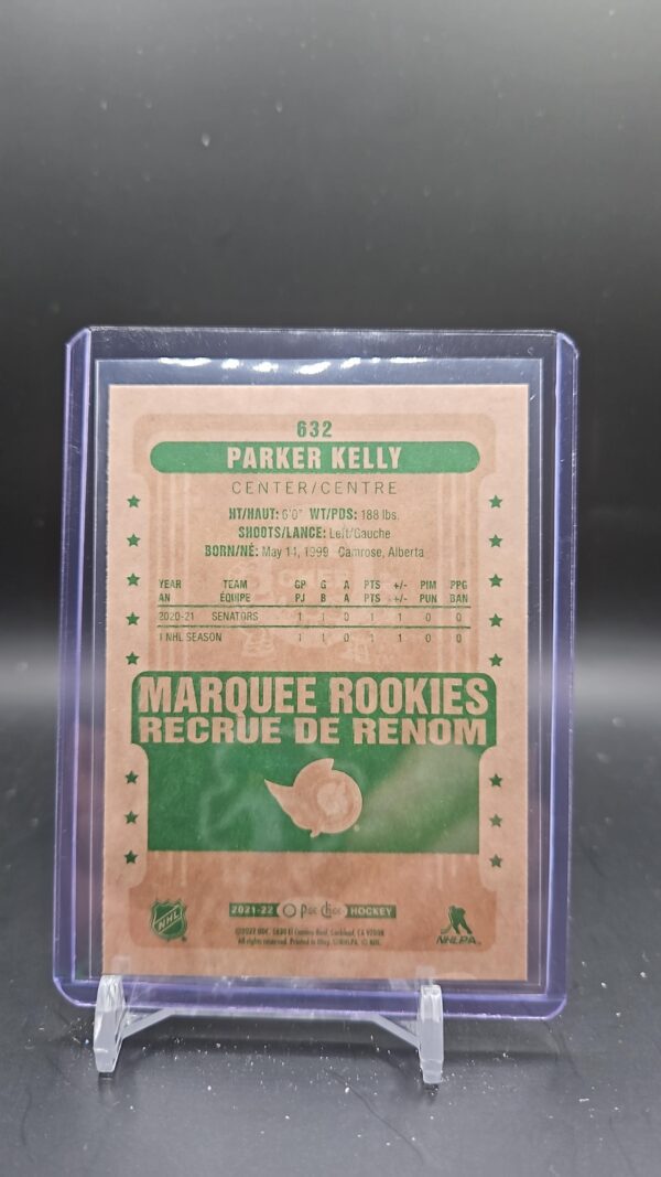Parker Kelly #632 - 2021-22 O-Pee-Chee - Marquee Rookies Retro Update - Image 2
