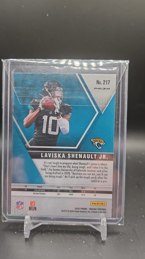 2020 Panini Mosaic Orange Reactive Prizm RC LAVISKA SHENAULT JR# 217 - Image 2