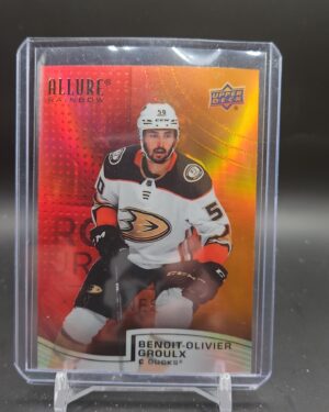 2021-22 Upper Deck Allure Red/Orange Rainbow Benoit-Olivier Groulx Ducks A-142