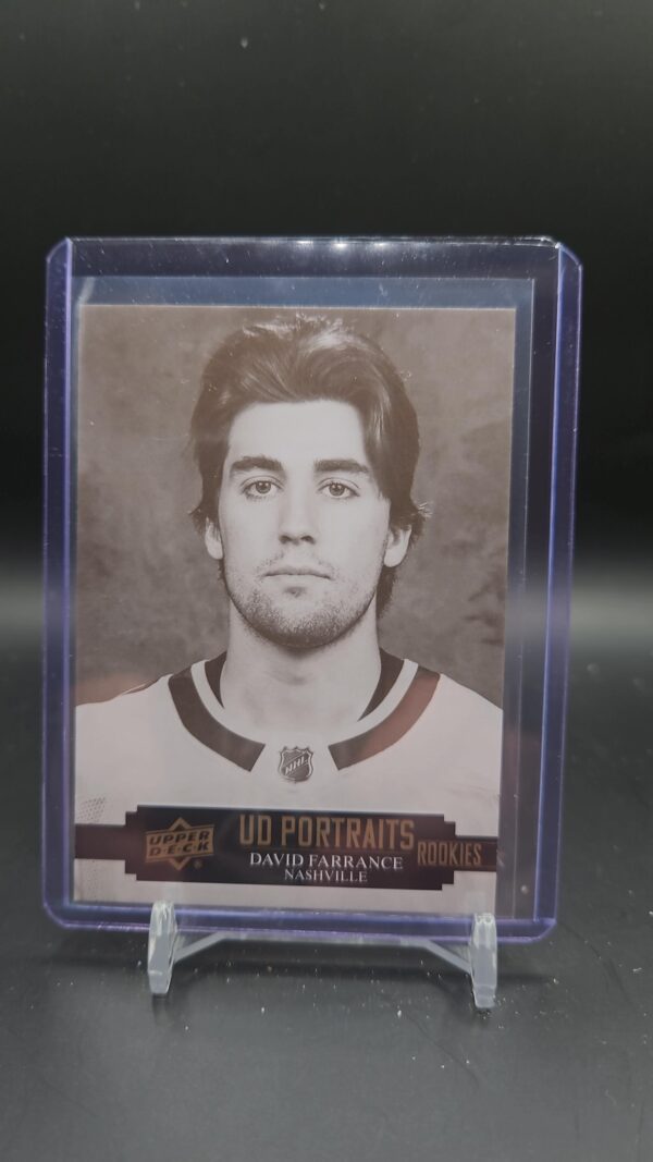 2021-22 UD Portraits David Farrance #P-59 Nashville Predators