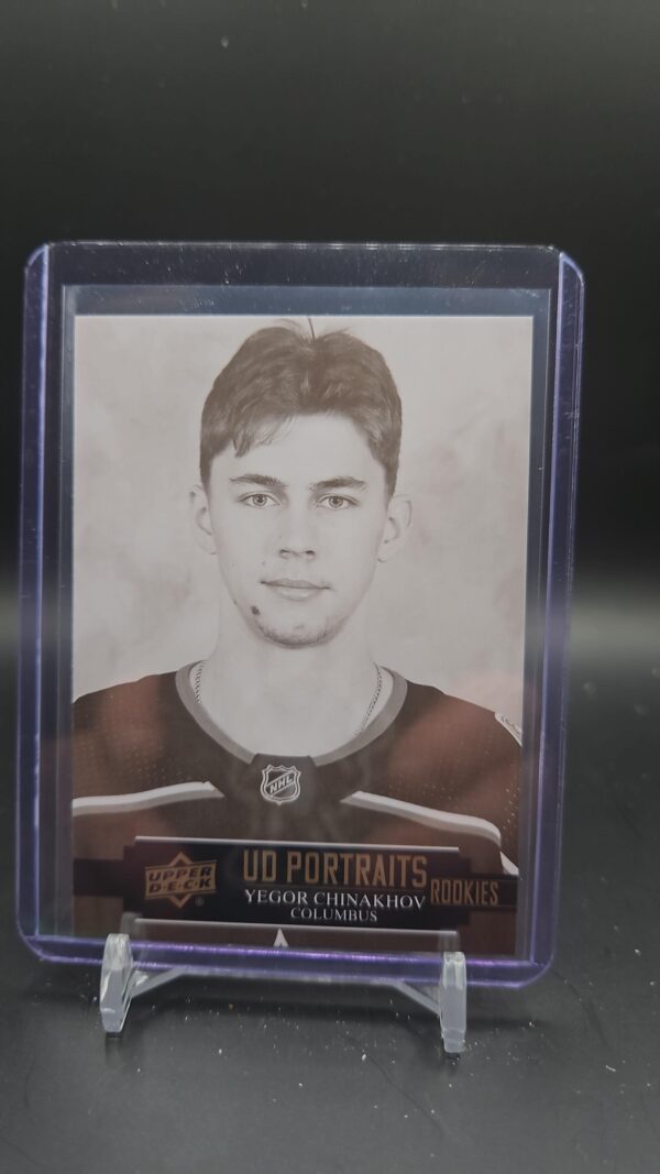 2021-22 UD - Series 2 - UD Portraits Rookies Yegor Chinakhov P-45