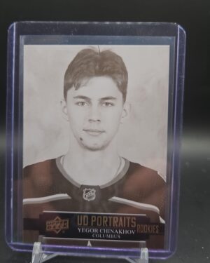 2021-22 UD - Series 2 - UD Portraits Rookies Yegor Chinakhov P-45