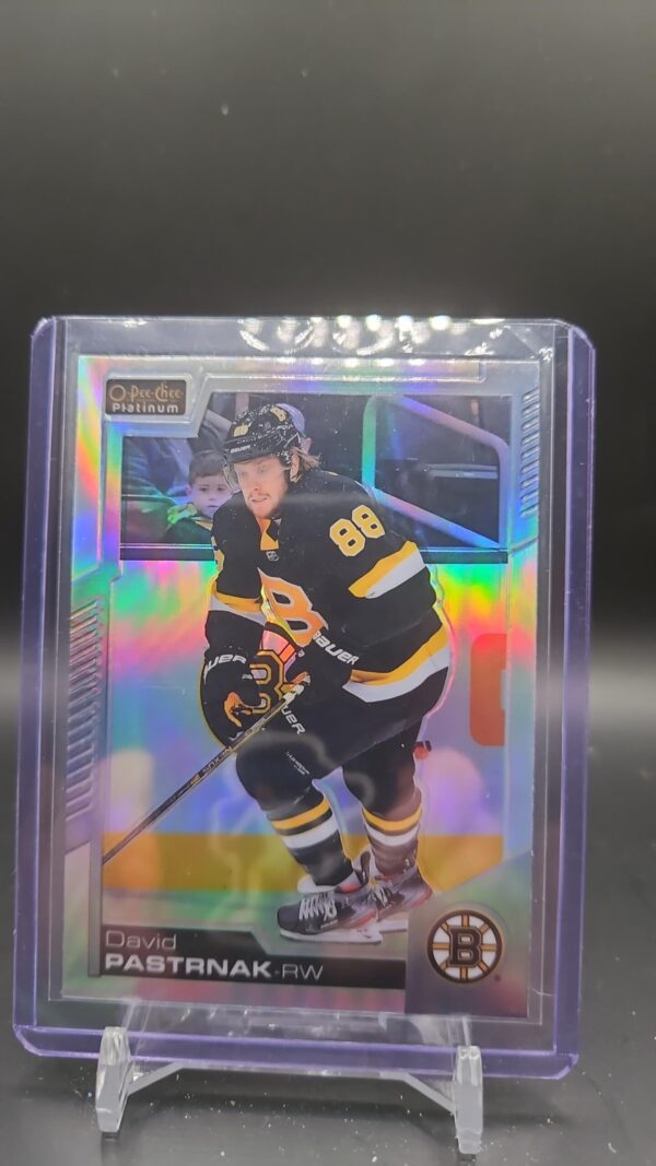 2020-21 O-Pee-Chee Platinum Rainbow #7 David Pastrnak Boston