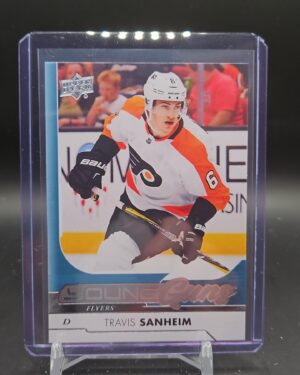 Travis Sanheim Young Guns rookie card from 2017-18 Upper Deck Series 1