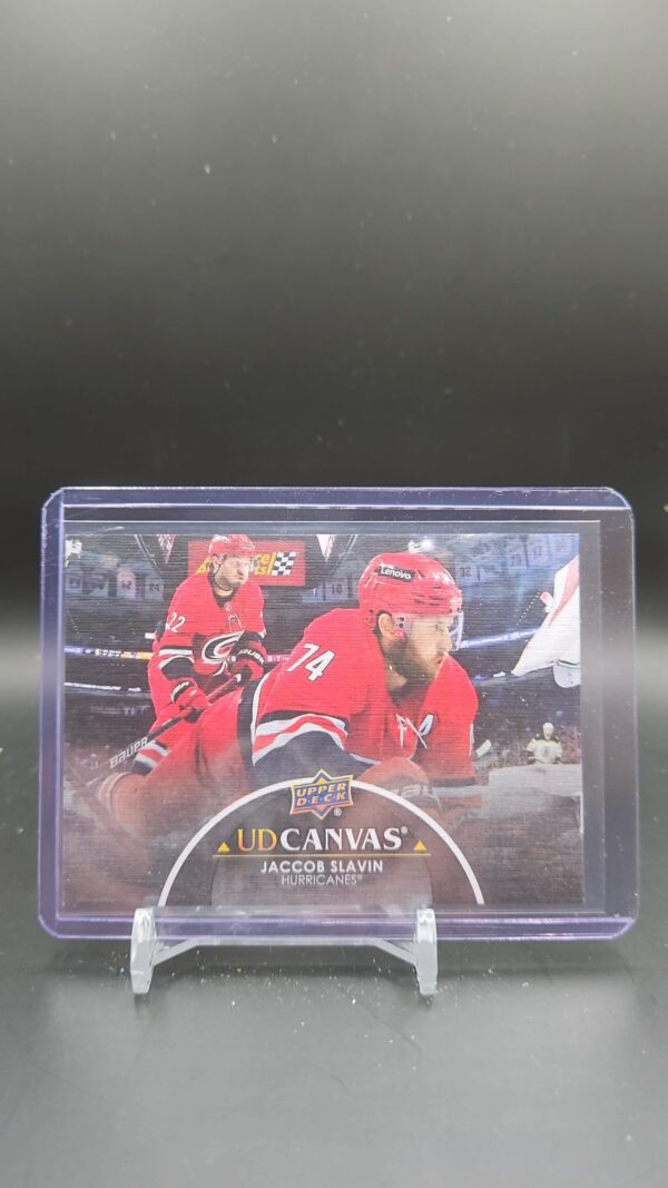 2021-22 Upper Deck Series 2 Jaccob Slavin UD Canvas #C136 Hurricanes