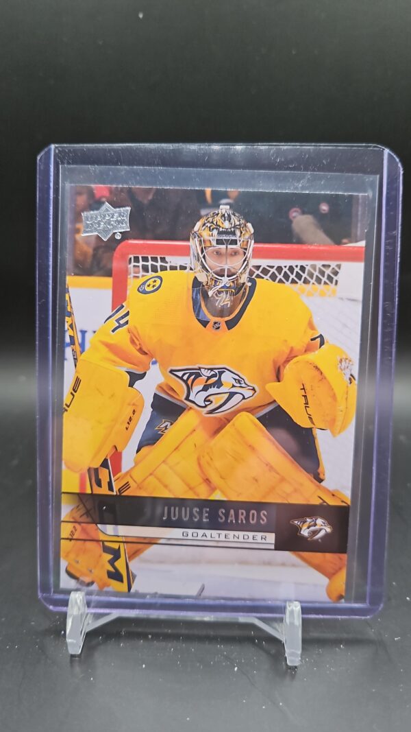 Juuse Saros 2021-22 Upper Deck Extended Series Tribute T-40