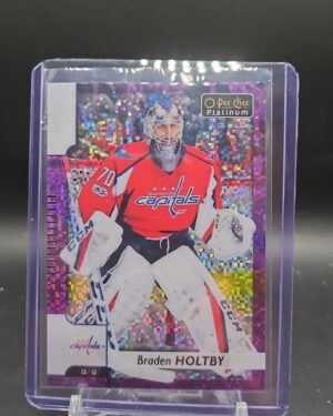 2017-18 O-Pee-Chee Platinum Violet Pixels Braden Holtby #89