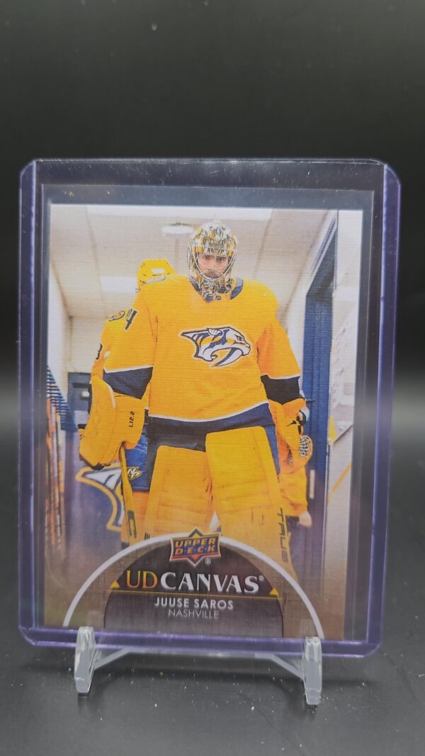 2021-22 UD Canvas Series 2 Two Juuse Saros Nashville Predators #C166