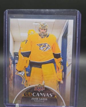 2021-22 UD Canvas Series 2 Two Juuse Saros Nashville Predators #C166