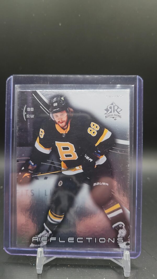 2020-21 Upper Deck Extended Series Reflections David Pastrnak #3 Boston Bruins