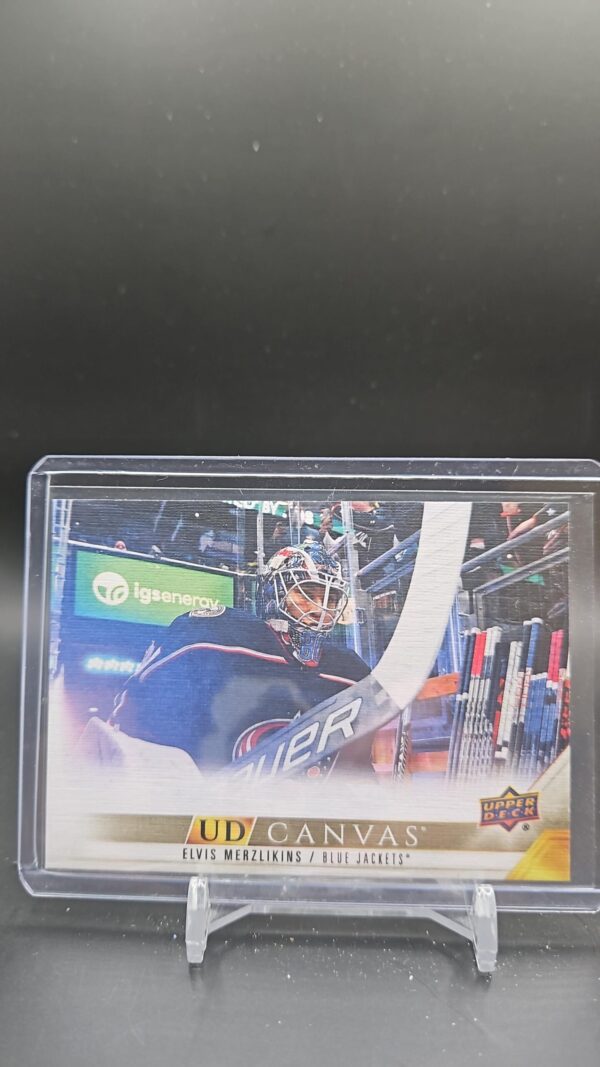 2022-23 Upper Deck Series 1 Elvis Merzlikins C26 UD Canvas