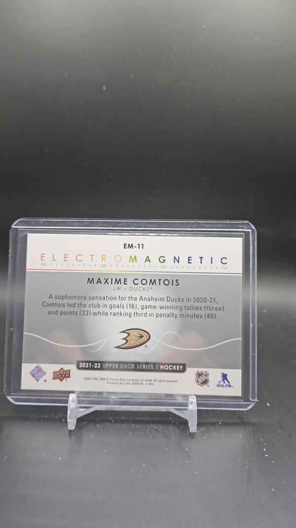 Maxime Comtois Ducks 2021-22 Upper Deck Electro Magnetic #EM-11 - Image 2