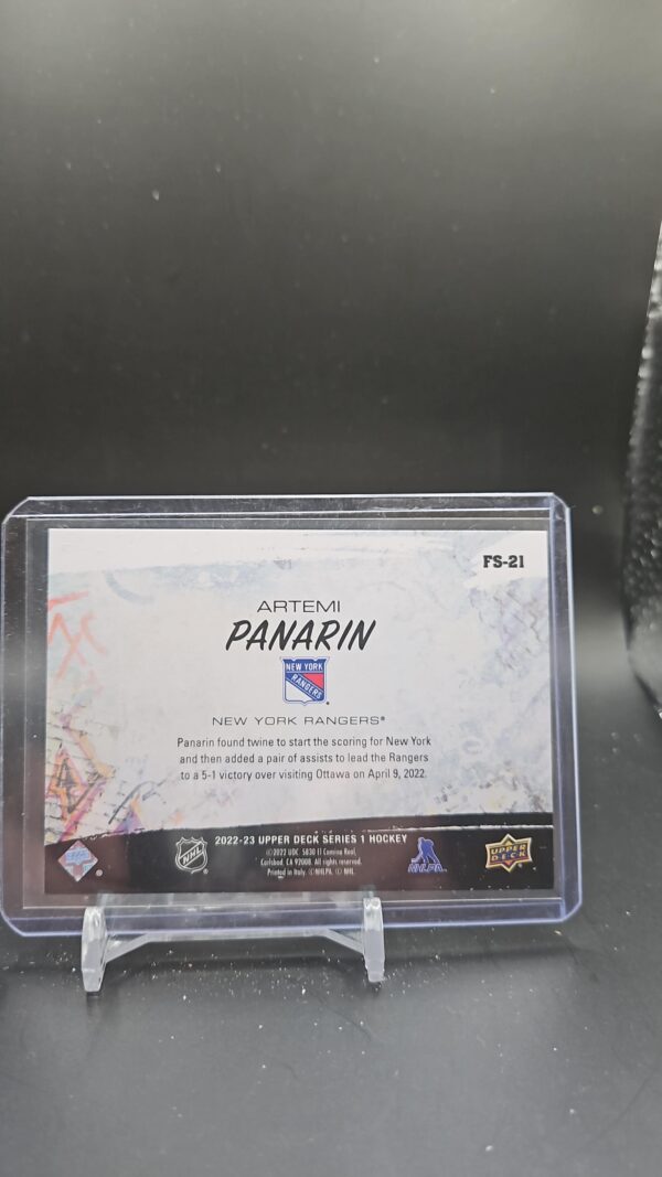 Artemi Panarin 2022-23 Upper Deck Series 1 #FS21 Free Styles - Image 2