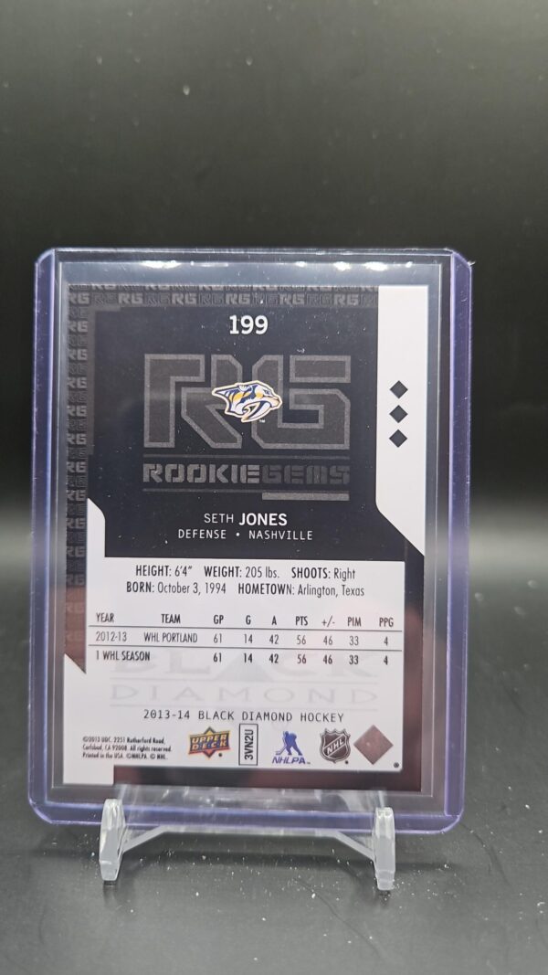 2013-14 Upper Deck Black Diamond Rookie Gems Seth Jones - Image 2