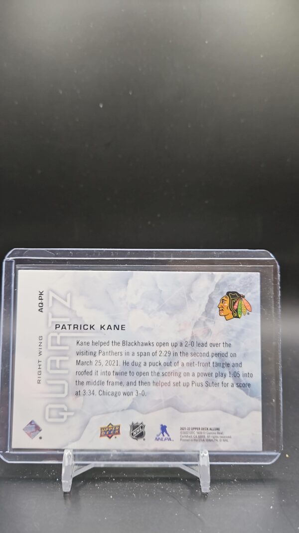 2021-2022 Upper Deck Allure Quartz Patrick Kane #AQ-PK - Image 2