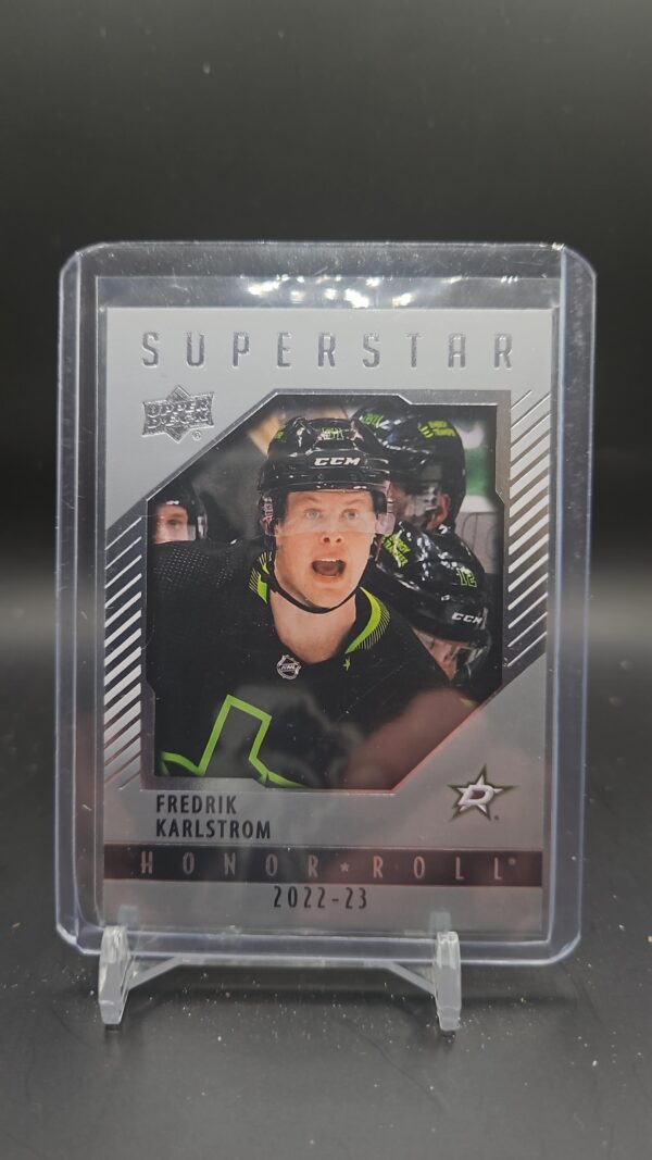 2022-23 UD Series 2 Superstar Honor Roll Fredrik Karlstrom Dallas Stars #HR-81