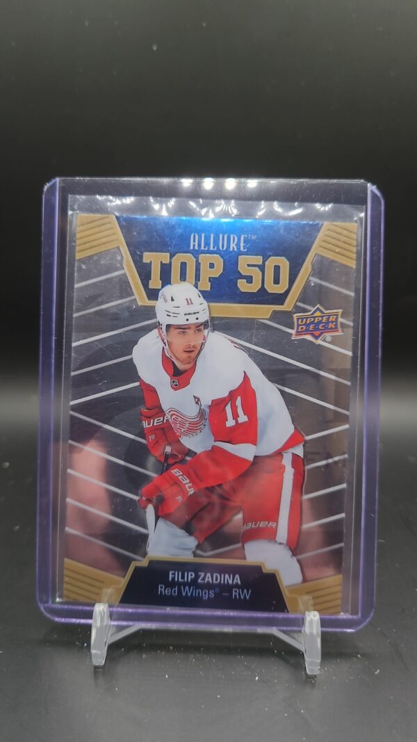 2019-20 Upper Deck Allure Top 50 Filip Zadina #T50-34 Detroit Red Wings