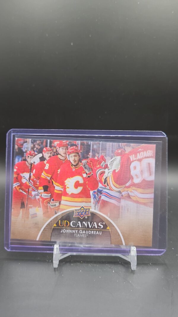 2021-22 Upper Deck Series 2 UD Canvas #C131 Johnny Gaudreau Calgary Flames