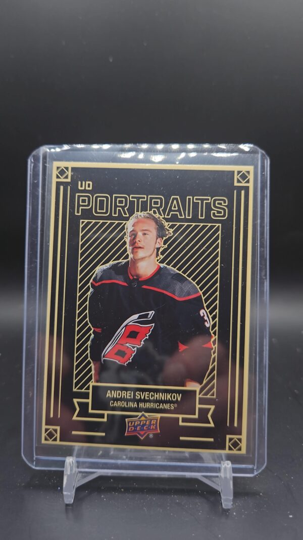 2022-23 Upper Deck UD Portraits Andrei Svechnikov #P-16 Carolina Hurricanes