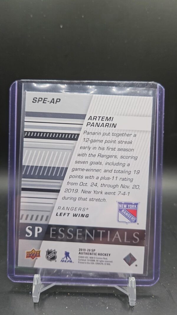 2020-21 SP Authentic essentials Artemi Panarin #SPE-AP - Image 2
