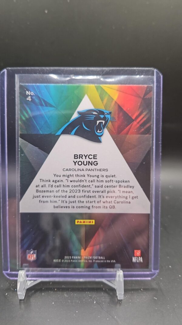 2023 Panini Prizm Prizmatic Bryce Young rc #4 Carolina Panthers - Image 2