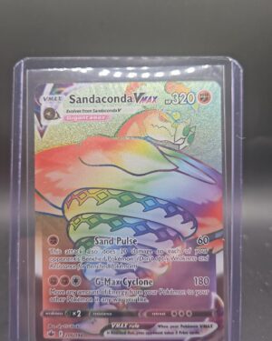 Pokémon TCG Sandaconda VMAX 206/198 Chilling Reign Secret Rare full art card displayed in near mint condition, showcasing VMAX design and holographic finish for collectors.