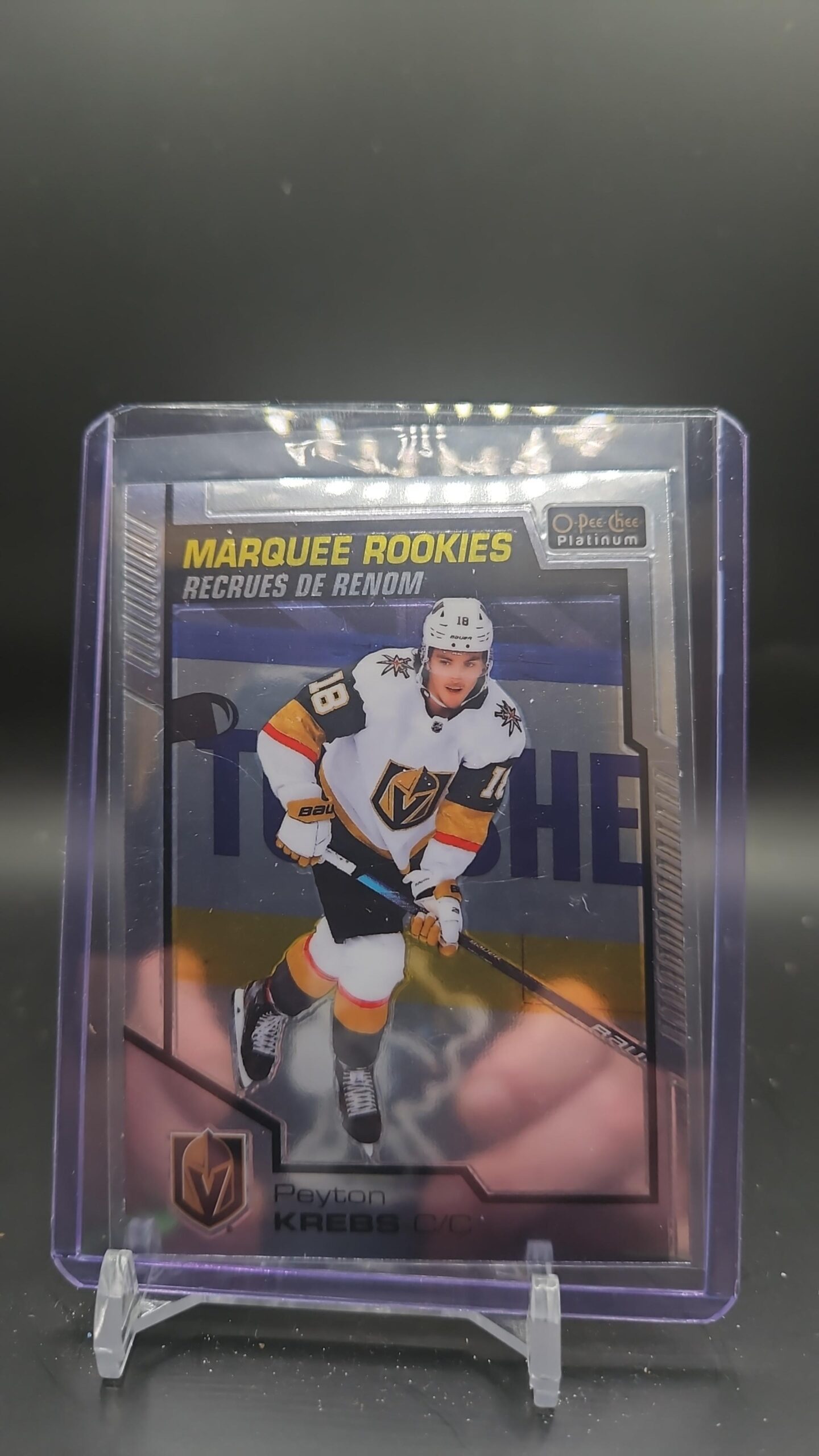 2020-21 OPC Platinum Marquee Rookies Peyton Krebs #163 Vegas Golden Knights