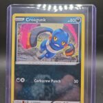 Croagunk Silver Tempest reverse holo common Pokémon TCG card