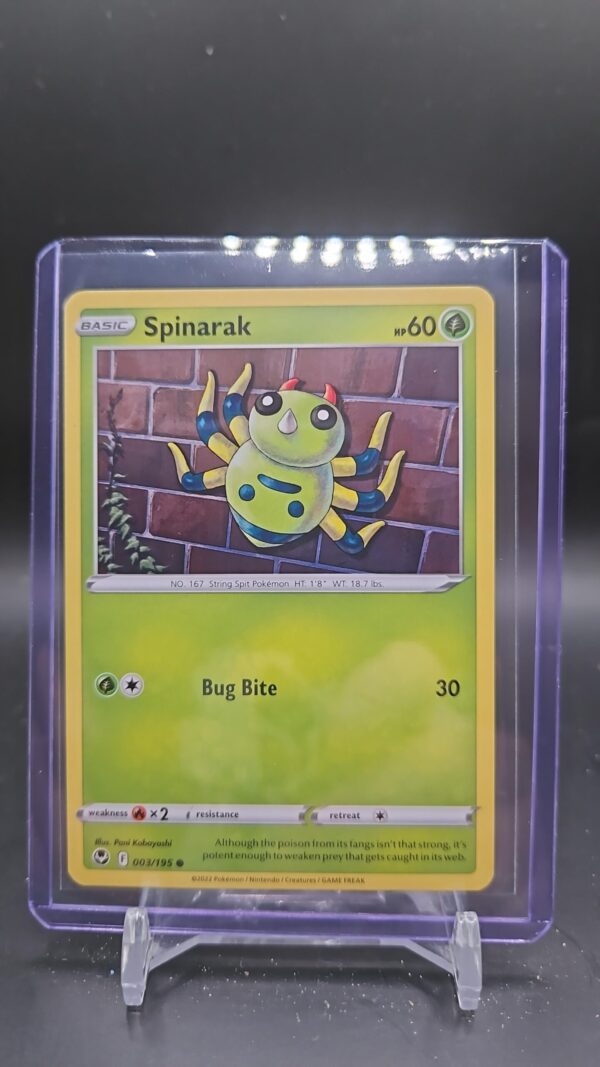 Pokémon TCG Spinarak Silver Tempest 003/195 Reverse Holo Common