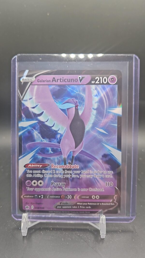 Pokemon Galarian Articuno V 058/198 Chilling Reign Sword & Shield ULTRA RARE