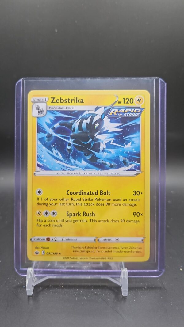 Zebstrika Chilling Reign reverse holo Pokémon TCG card