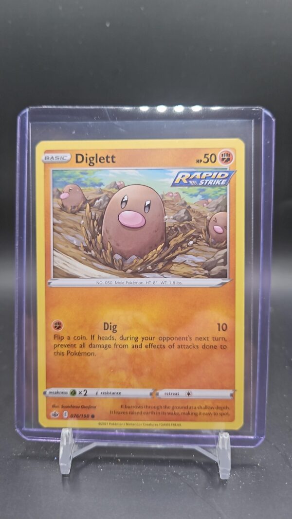 Diglett 076/198 Chilling Reign Pokémon TCG Sword & Shield Common