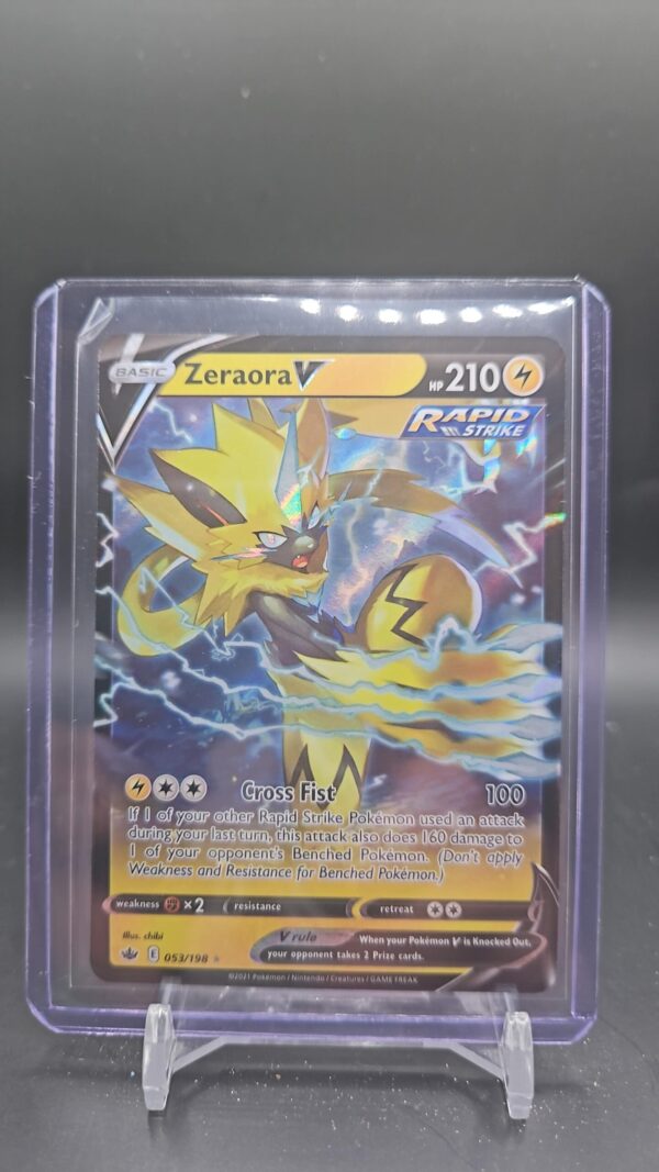 Pokemon Chilling Reign Sword & Shield Zeraora V 053/198 Ultra Rare Card