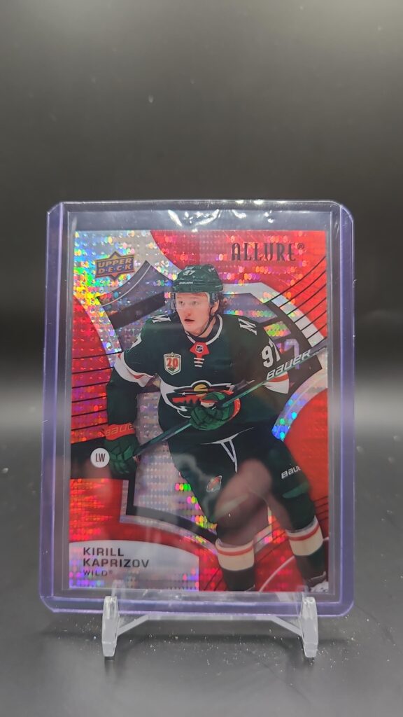 Kirill Kaprizov 2021-22 Upper Deck Allure Red Rainbow #40 Minnesota Wild hockey card