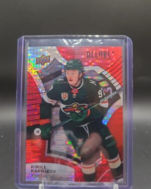 Kirill Kaprizov 2021-22 Upper Deck Allure Red Rainbow #40 Minnesota Wild hockey card
