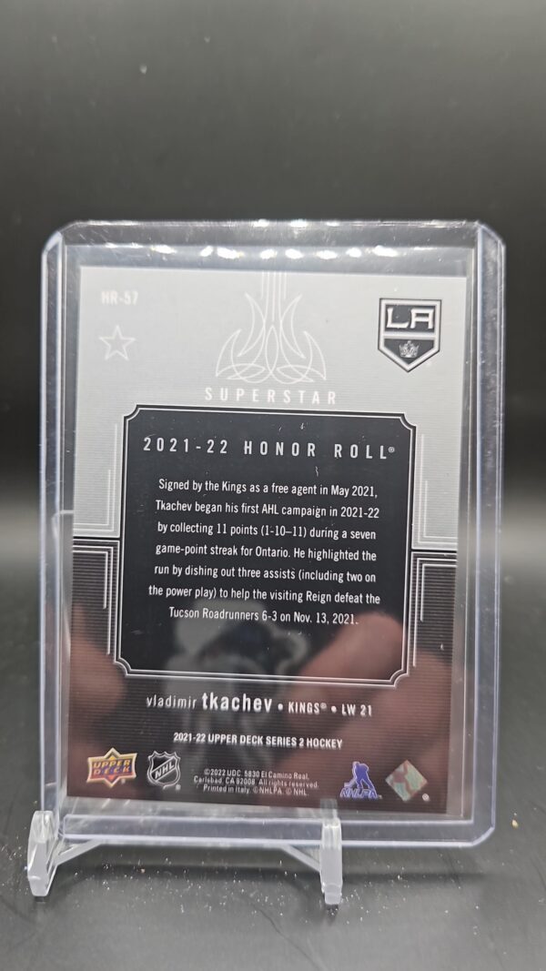2021-22 Upper Deck Honor Roll Vladimir Tkachev #HR-57 - Image 2
