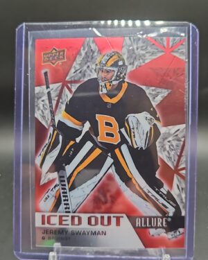 2021-22 Upper Deck Allure Iced Out Jeremy Swayman #IO-16 Rookie RC