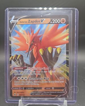 Galarian Zapdos V 080/198 Ultra Rare Chilling Reign Pokémon Card Fron