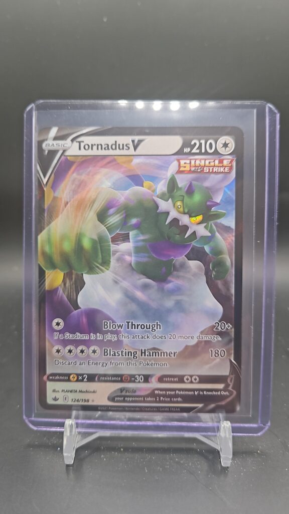 Tornadus V 124/198 Holo Ultra Rare Chilling Reign Pokémon TCG Card Front